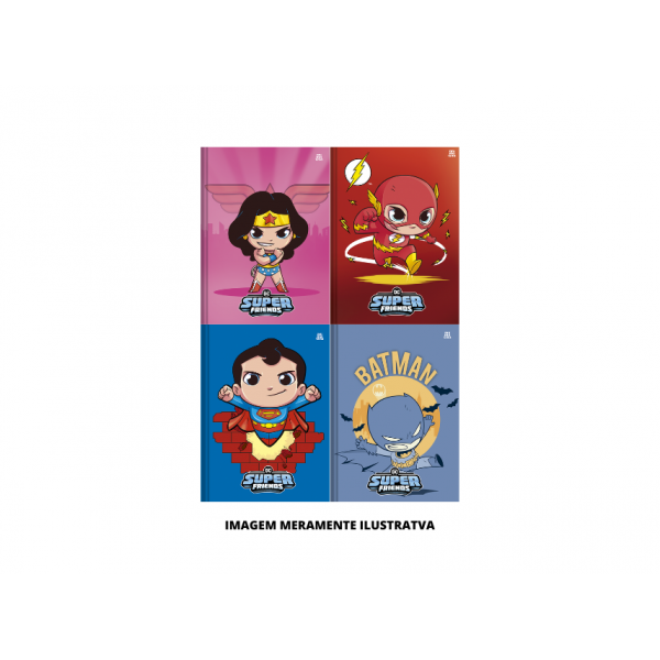 CADERNO - ANIMATIVA - BROC 1/1 CD 48F DC FRIENDS